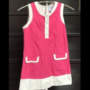 Girl’s Pick and White Dress